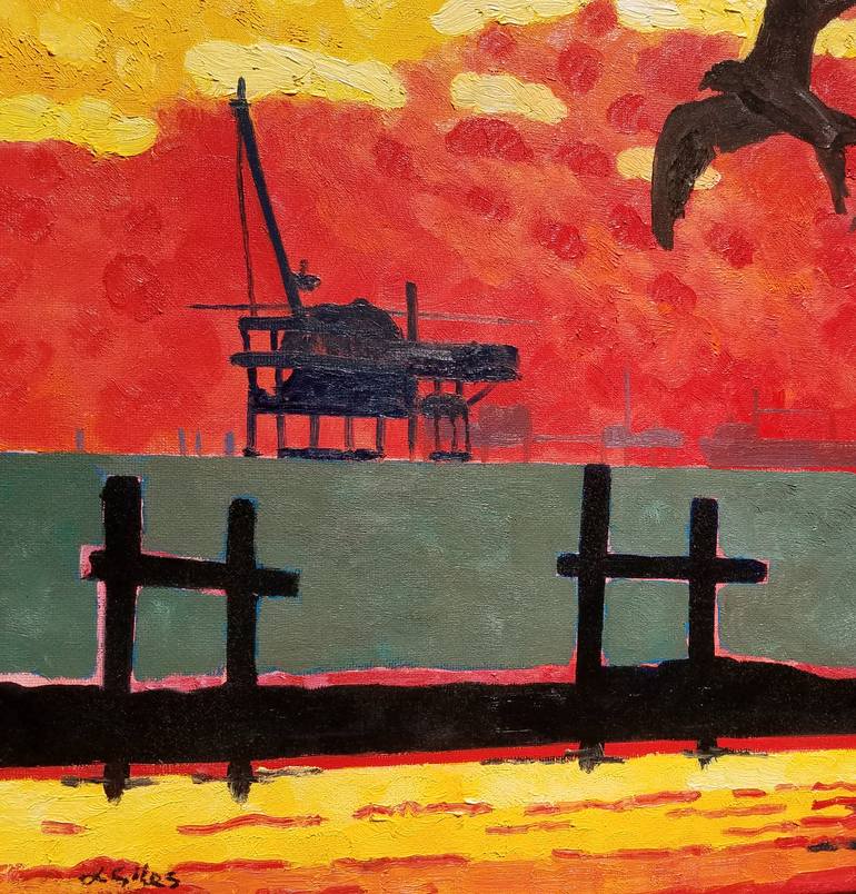 Original Conceptual Nature Painting by Lesley Giles