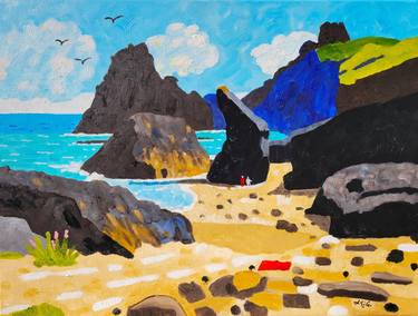 Original Beach Paintings by Lesley Giles