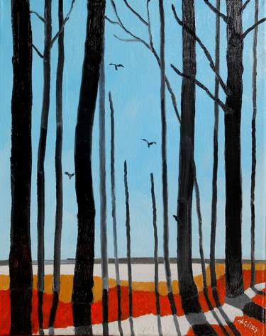 Original Modern Landscape Paintings by Lesley Giles