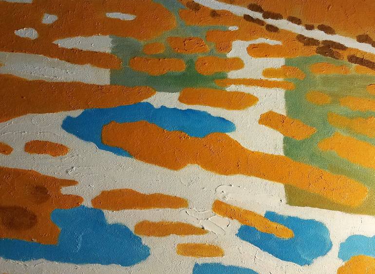 Original Abstract Seascape Painting by Lesley Giles