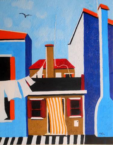 Original Architecture Paintings by Lesley Giles