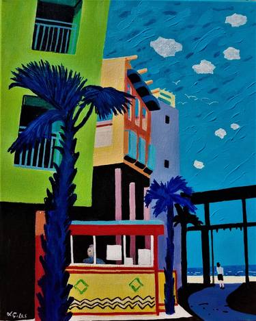 Original Modern Cities Paintings by Lesley Giles