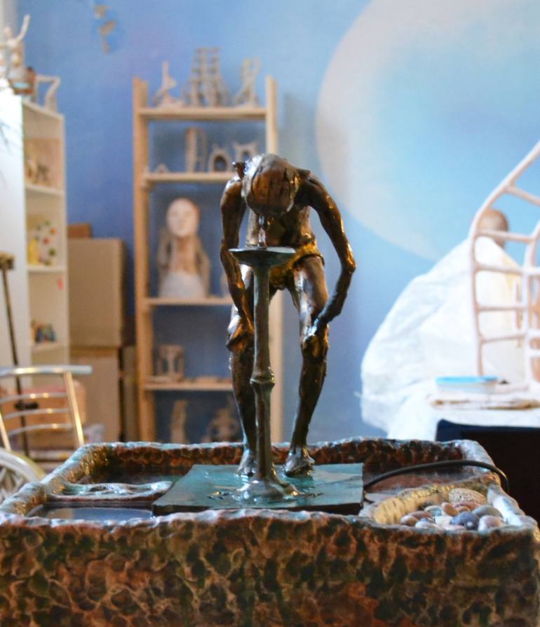 Original Expressionism Water Sculpture by Hanna Kyselova