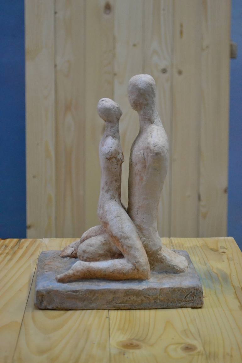 Original Figurative Erotic Sculpture by Hanna Kyselova