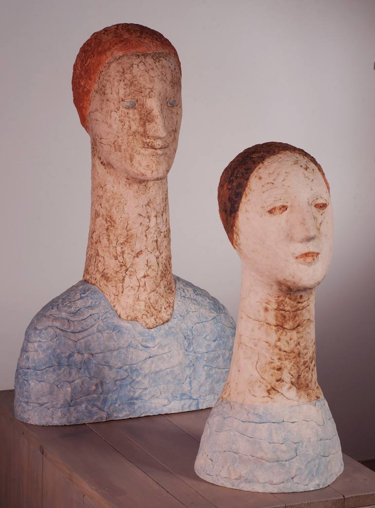 Original Love Sculpture by Hanna Kyselova