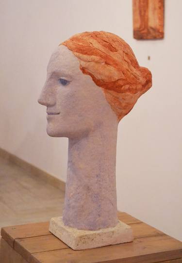 Original Portraiture Culture Sculpture by Hanna Kyselova