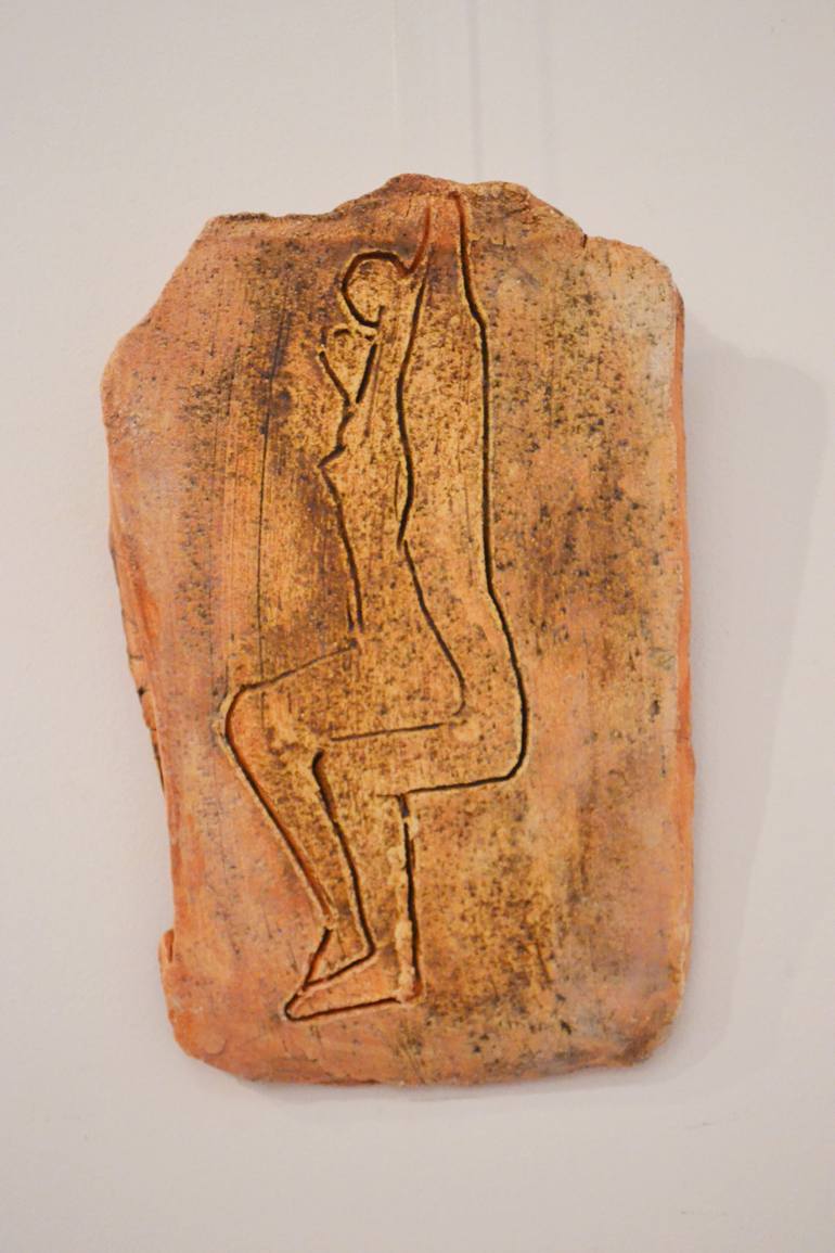 Original Expressionism Erotic Sculpture by Hanna Kyselova