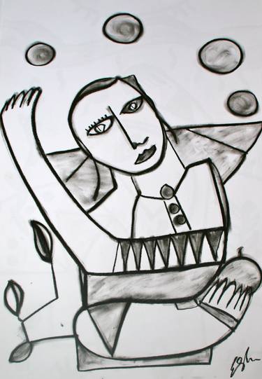 Original Abstract People Drawings by Derek Erskine