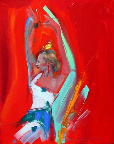 Original Expressionism Performing Arts Paintings by Charlotte Baynes