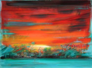 Original Abstract Expressionism Landscape Paintings by Charlotte Baynes