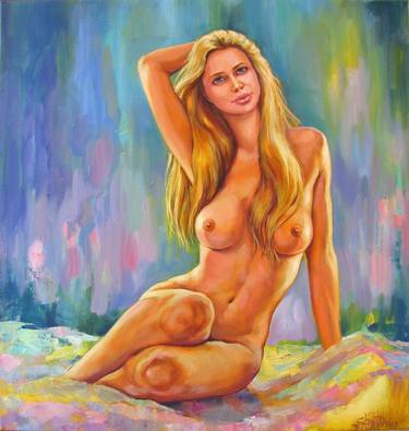 Original Nude Painting by Kostiantyn Shyptia