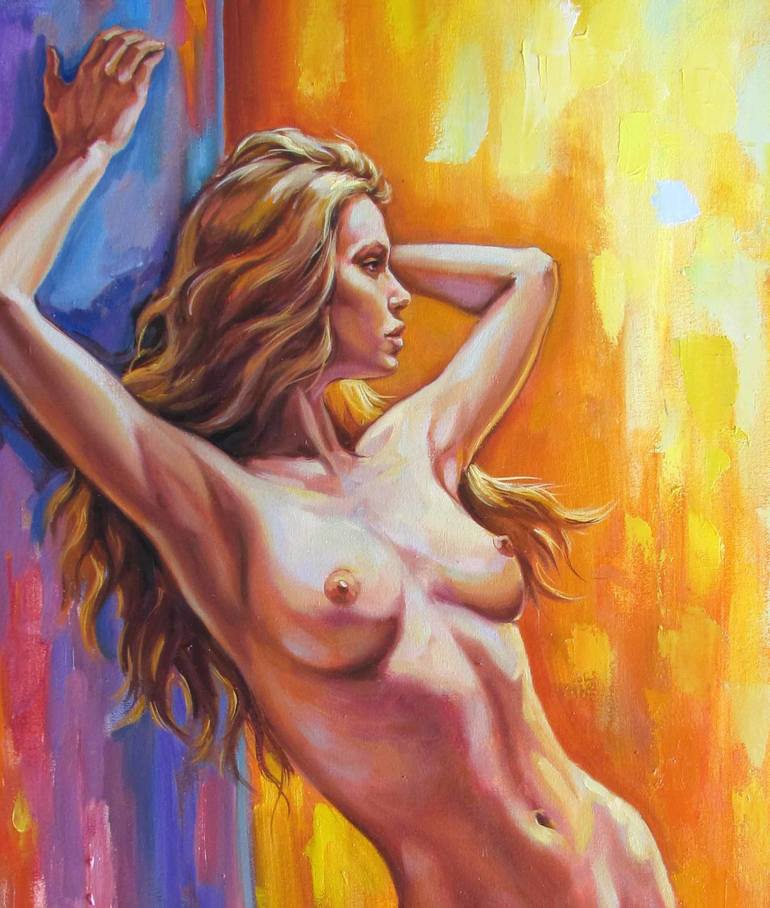 Original Nude Painting by Kostiantyn Shyptia