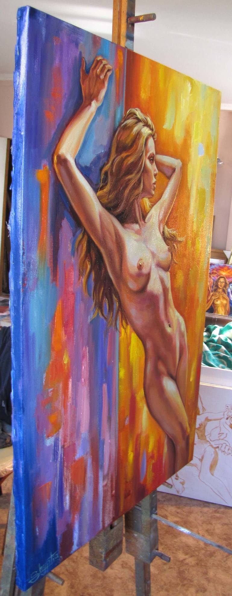 Original Nude Painting by Kostiantyn Shyptia