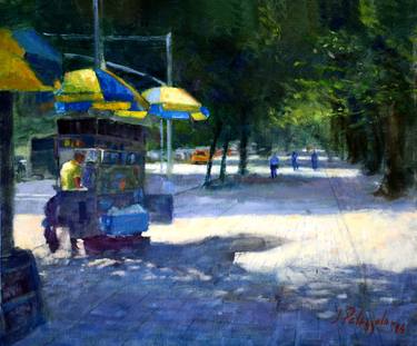 Original Impressionism Cities Paintings by Joseph Palazzolo