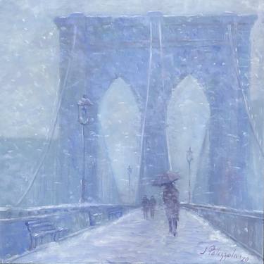 Brooklyn Bridge in Snow thumb