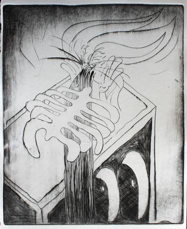 Original Expressionism Popular culture Printmaking by Alexander Small