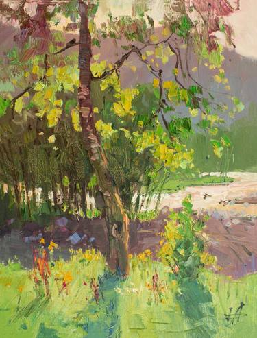 Original Landscape Painting by Hanna Davydchenko