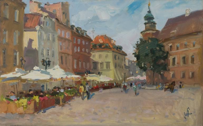 Image result for old town painting