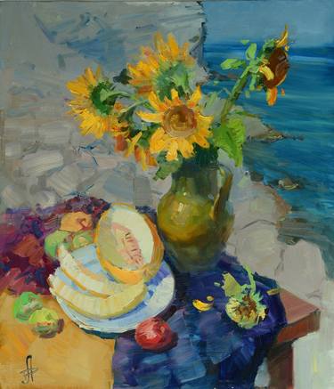 Original Still Life Paintings by Hanna Davydchenko