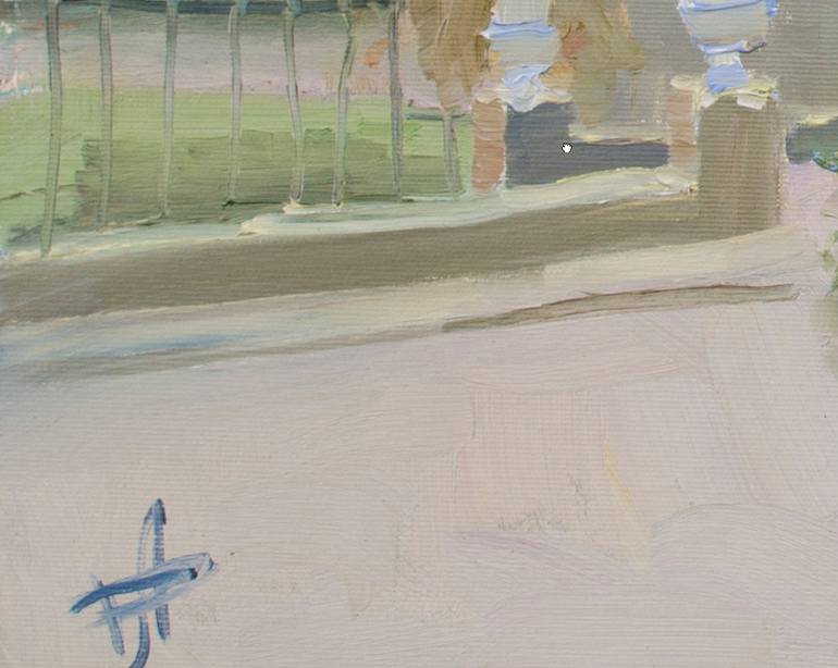 Original Impressionism Landscape Painting by Hanna Davydchenko