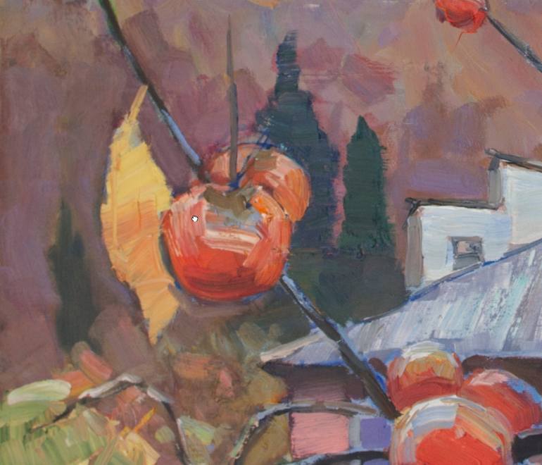 Original Impressionism Landscape Painting by Hanna Davydchenko