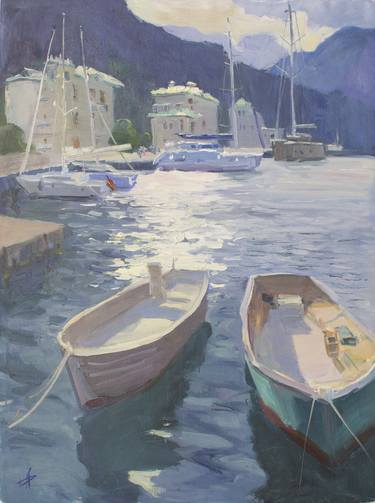 Print of Boat Paintings by Hanna Davydchenko