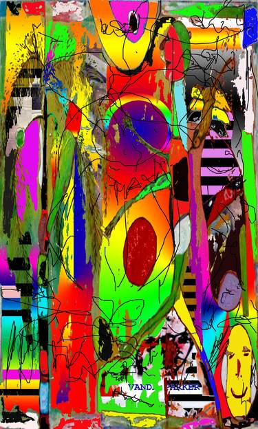 Original Modern Abstract Digital by Vanda Parker