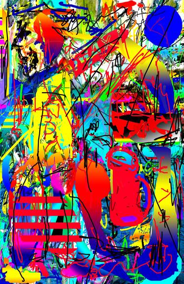 Print of Abstract Expressionism Body Digital by Vanda Parker