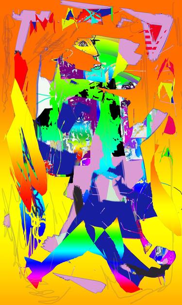 Print of Abstract Digital by Vanda Parker