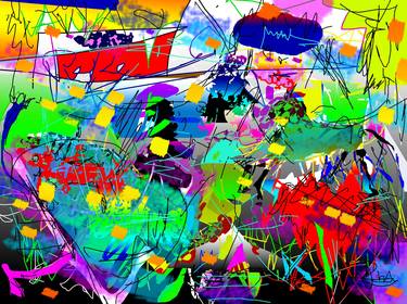 Print of Abstract Expressionism Abstract Digital by Vanda Parker