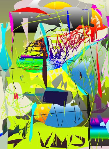 Print of Abstract Expressionism Animal Digital by Vanda Parker