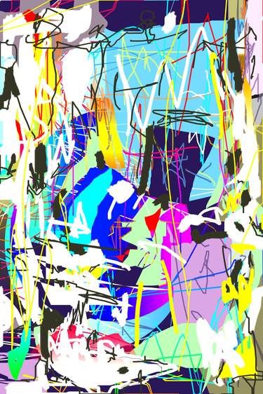 Original Abstract Expressionism Abstract Digital by Vanda Parker