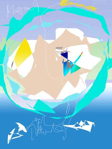 Original Abstract Expressionism Abstract Digital by Vanda Parker