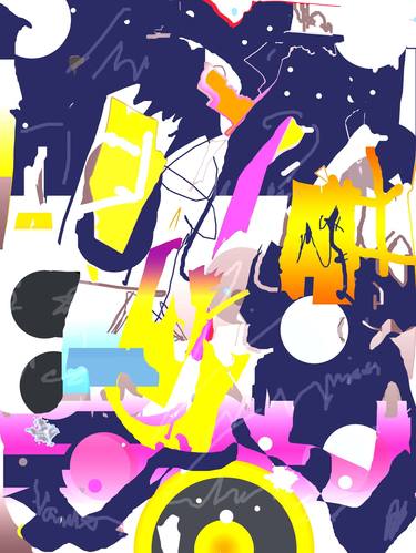 Original Abstract Expressionism Abstract Digital by Vanda Parker