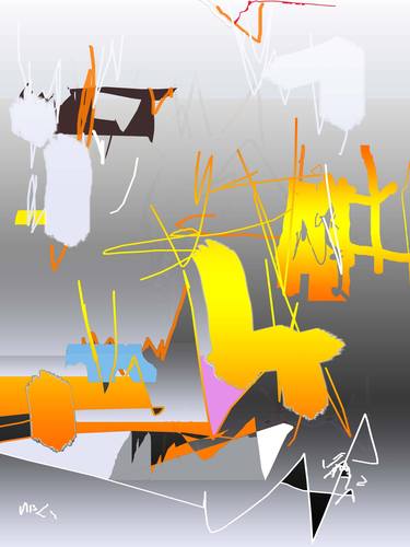 Original Expressionism Abstract Digital by Vanda Parker