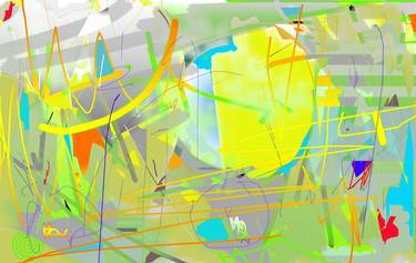 Original Abstract Expressionism Abstract Digital by Vanda Parker