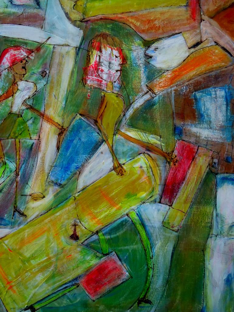 Original Abstract Fantasy Painting by Vanda Parker