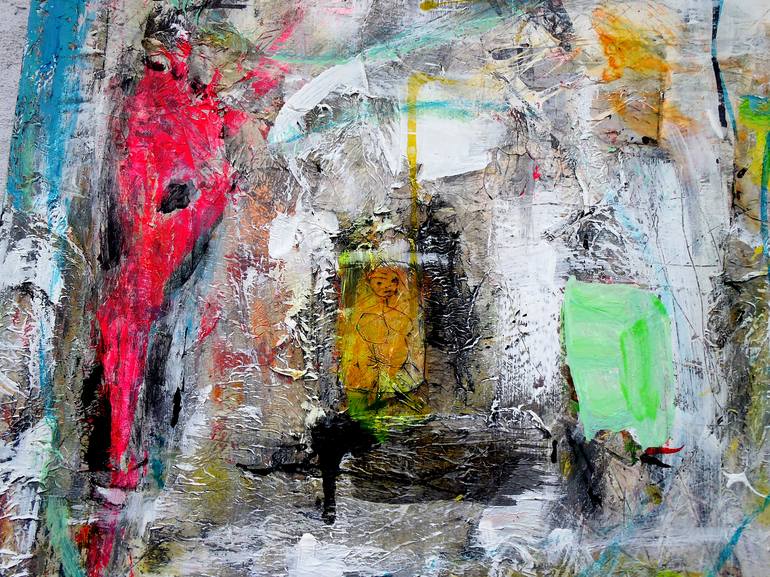 Original Abstract Expressionism Abstract Painting by Vanda Parker