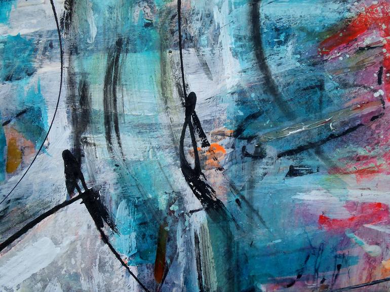 Original Abstract Expressionism Abstract Painting by Vanda Parker