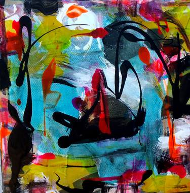 Original Abstract Expressionism Abstract Paintings by Vanda Parker