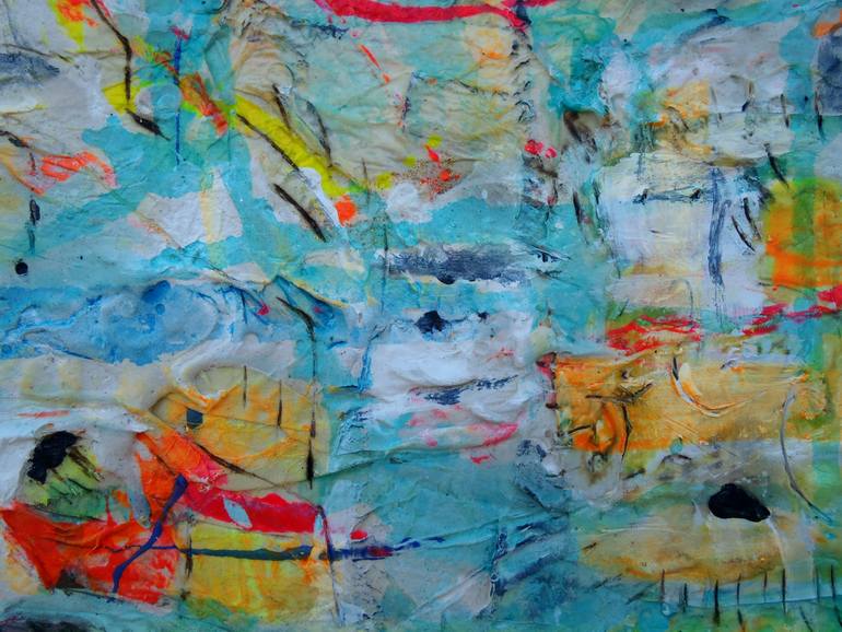 Original Abstract Expressionism Abstract Painting by Vanda Parker