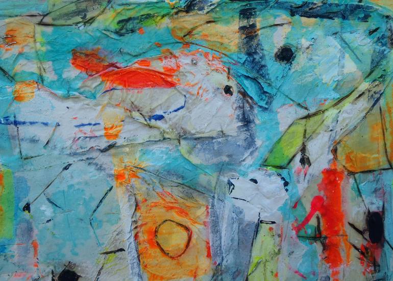 Original Abstract Expressionism Abstract Painting by Vanda Parker