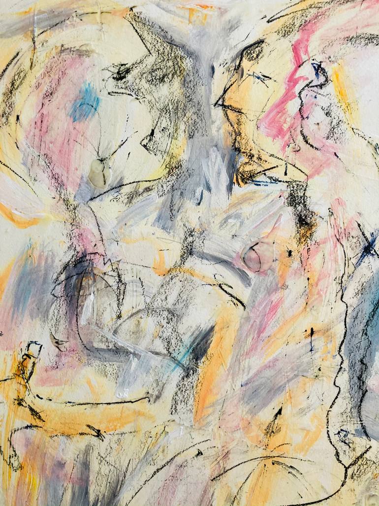 Original Expressionism Nude Painting by Vanda Parker