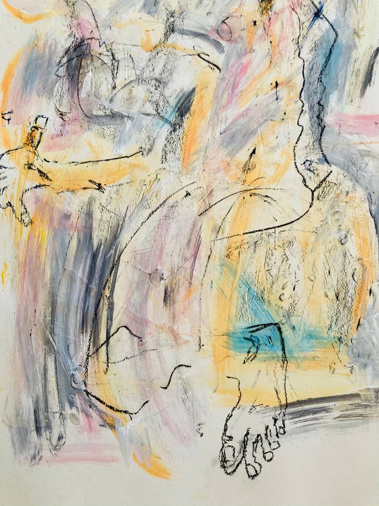 Original Expressionism Nude Painting by Vanda Parker