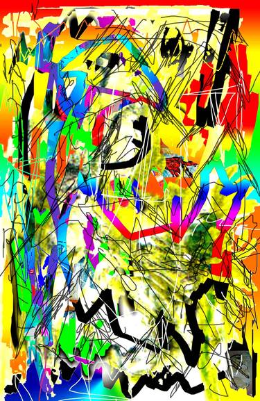 Original Abstract Expressionism Abstract Digital by Vanda Parker