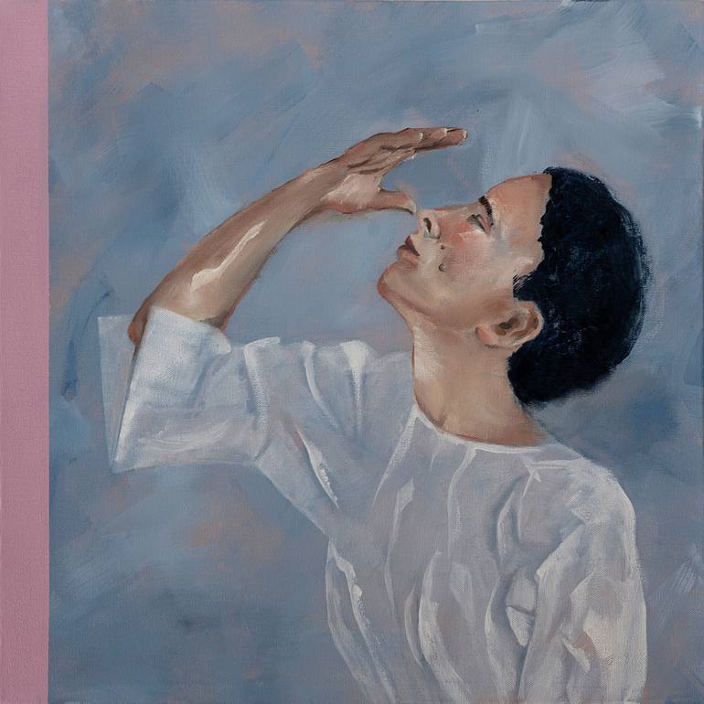 Original Realism Women Painting by Michael Newton