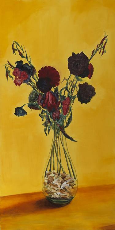 Original Figurative Floral Paintings by Michael Newton