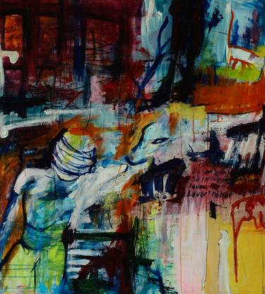 Print of Abstract Expressionism People Paintings by Rikke Kiil