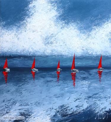The Red Sails -SOLD on Saatchi Online thumb