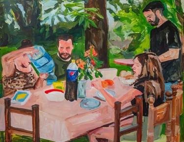 Original Realism Family Paintings by Florencia Del Fabbro